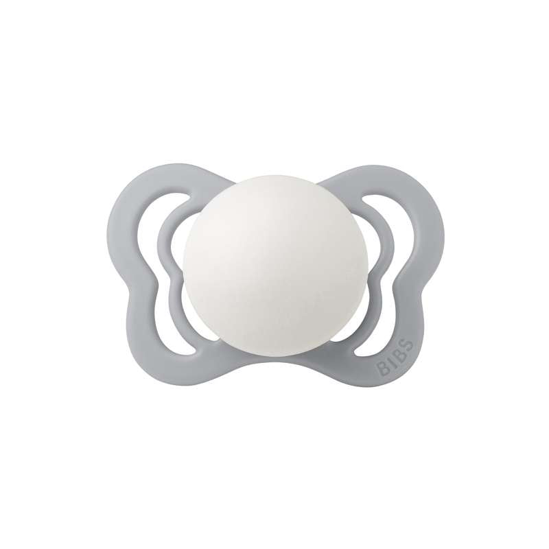 BIBS Couture Napp - Stl. 1 - Silikon - GLOW - Cloud