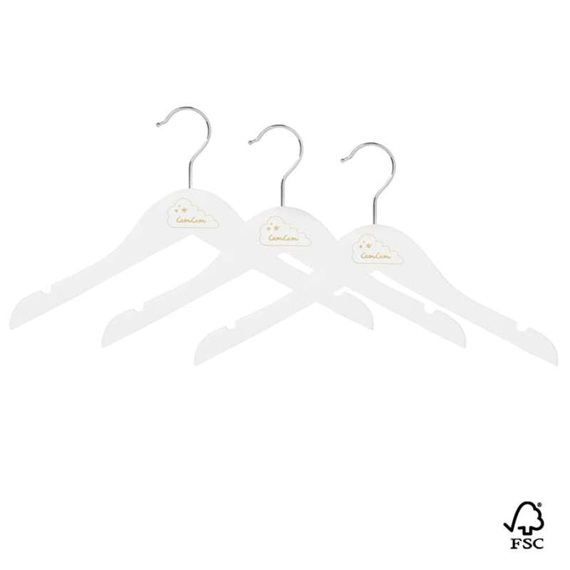 Cam Cam Copenhagen Barnklädhängare - 3-pack - FSC - Vit 