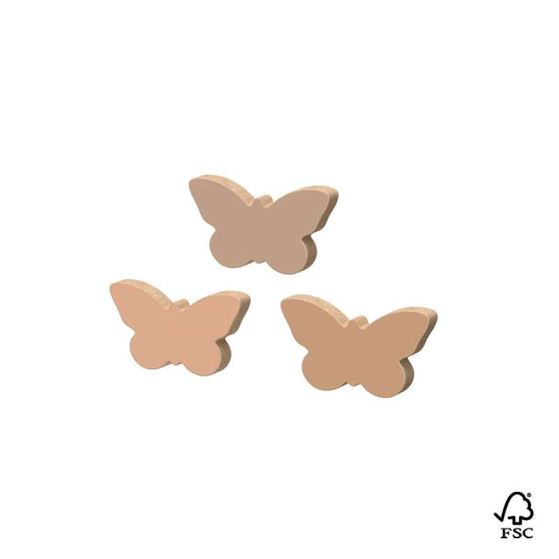 Cam Cam Copenhagen Träknagel Fjäril - 3-pack - FSC 100% 