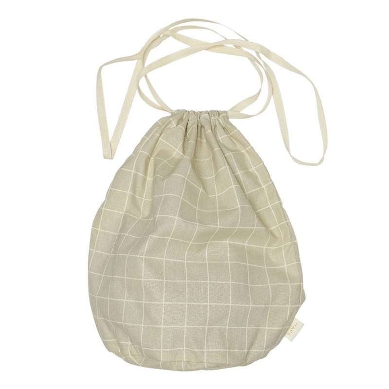 HAPS Nordic Multi Bag Tygpåse - Stor - Oyster Grey Check