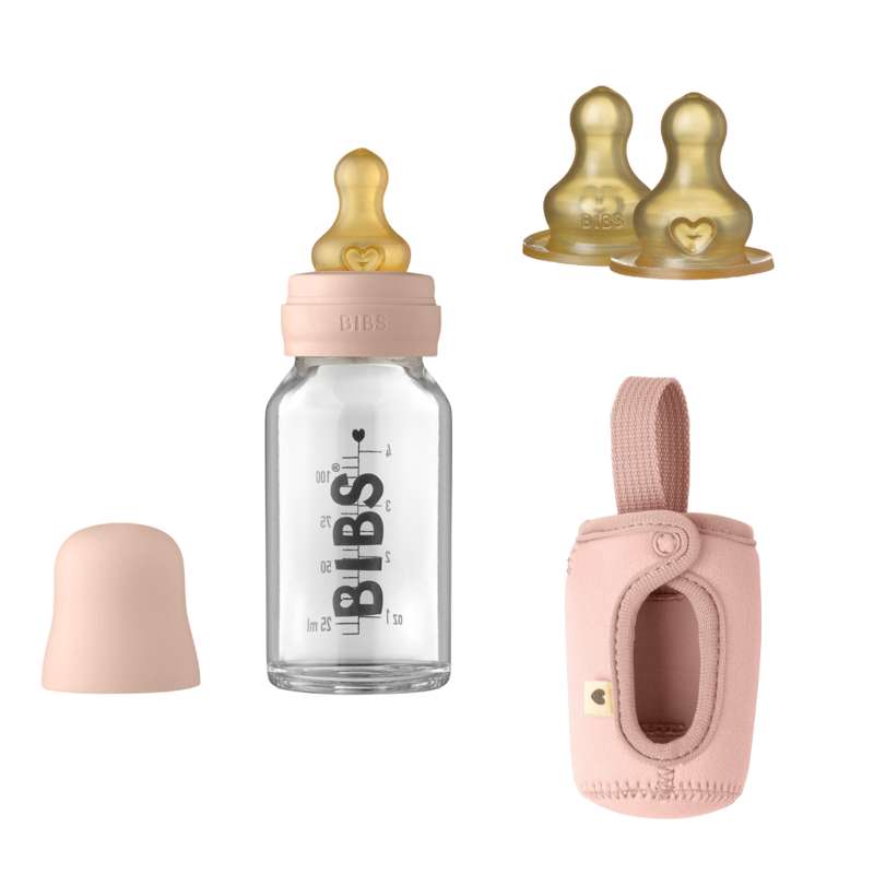 BIBS Flaskpaket - No1 - Liten - Blush/Blush 