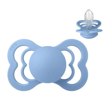 BIBS Symmetrisk Supreme-napp - strl. 2 - Silikon - Sky Blue 