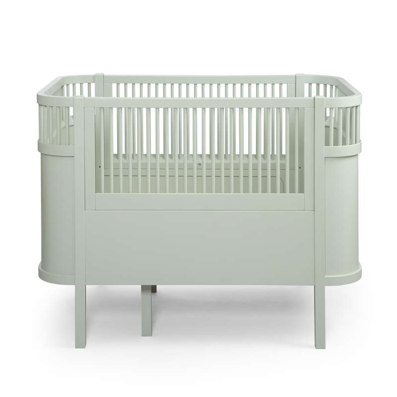 Sebra Sängen 70x112,5/155 cm - Klassisk, Baby och Junior - Mist green
