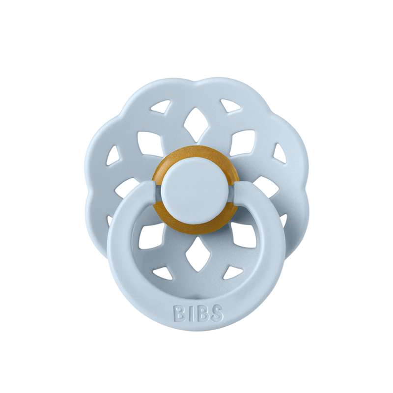 Bibs Boheme Napp - strl. 2 - naturgummi - Baby Blue 