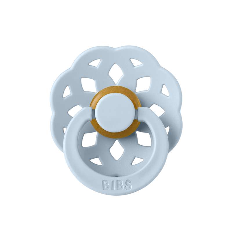 Bibs Boheme Napp - strl. 2 - naturgummi - Baby Blue 