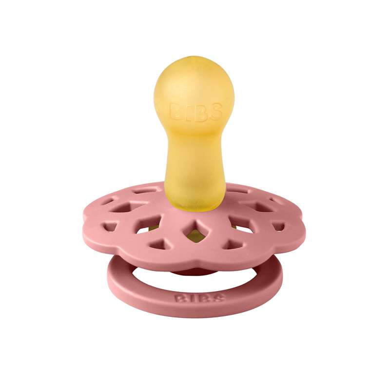 BIBS Rund Boheme Napp - Str. 2 - Naturgummi - Dusty Pink