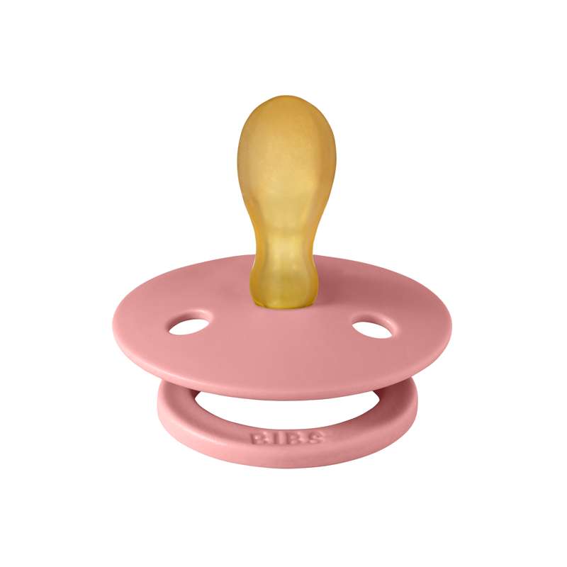 BIBS Symmetrisk Colour Sut - strl. 2 - naturgummi - Dammig Rosa 
