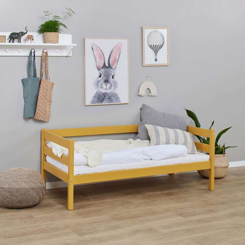 Hoppekids ECO Comfort - Juniorsäng - 70x160 cm. - Höstgul