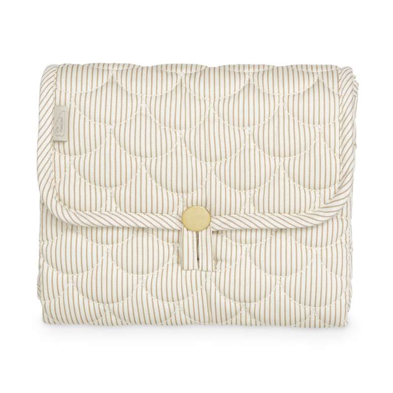 Cam Cam Copenhagen Skötbädd - Quiltad - OCS - Classic Stripes Camel