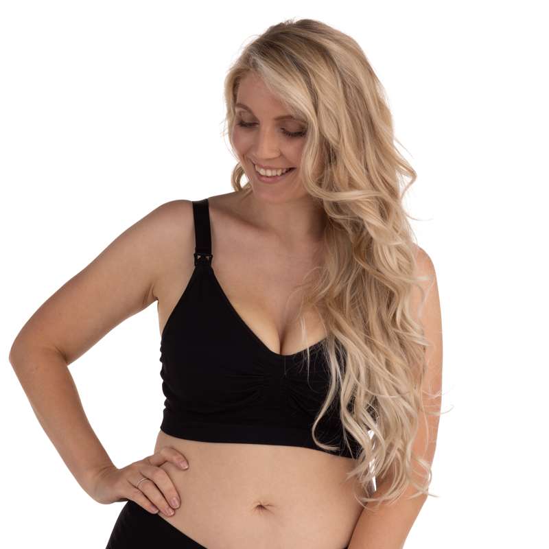 Carriwell Ny mamma Carri-Gel Amningsbh utan söm - svart 