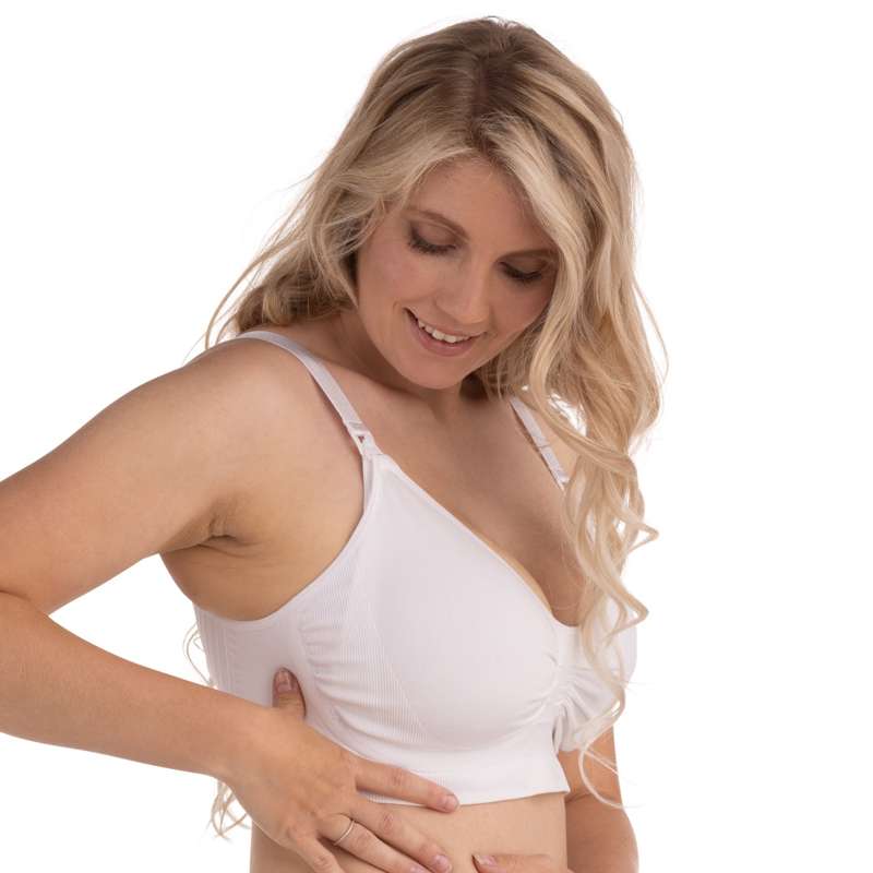 Carriwell Ny mamma Carri-Gel Amnings-bh sömlös - vit 