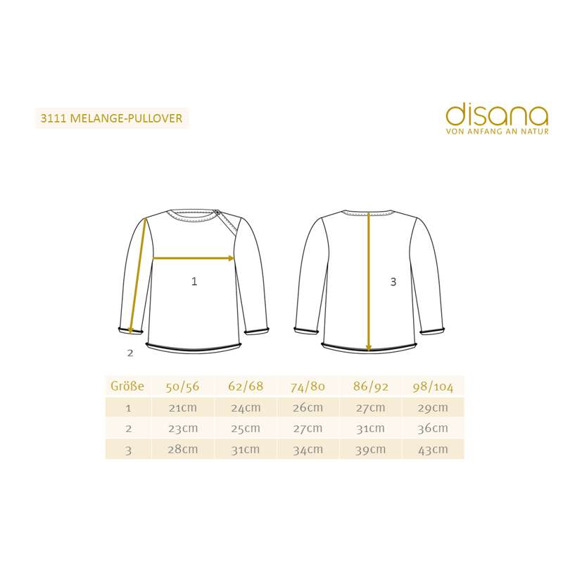 Disana Melange Sweater - Merinould - Grå/Natur