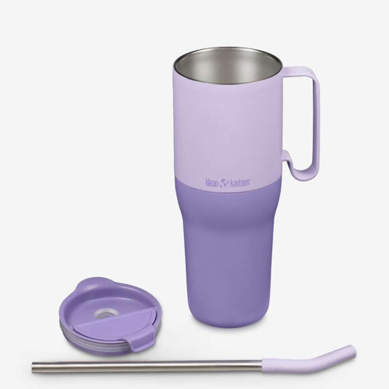 Klean Kanteen Rise Tumbler 1064ml (m/Sugrör & Flip Straw Lock) - Orkidéblomma 