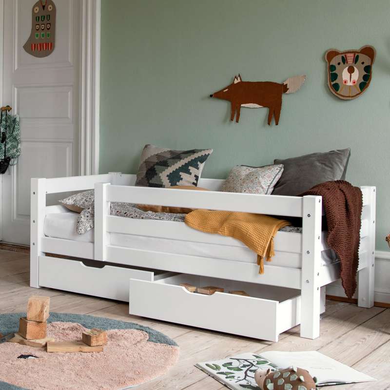 Hoppekids ECO Luxury - Sänggavel 3/4 (Flera storlekar) - Vit