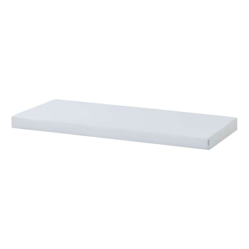 Hoppekids ECO Comfort - Husseng m. Tekstil og Madras - 70x160 cm. - Hvid