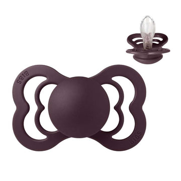 BIBS Symmetrisk Supreme-napp - strl. 2 - Silikon - Plum 