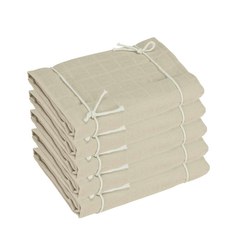 Oh'Naturel Økologiske Stofbleer/Minisvøb - 5-pak - Sand