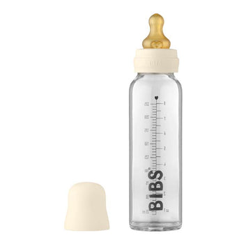 BIBS Flaska - Komplett Nappflaskset - Stor - 225 ml - Ivory