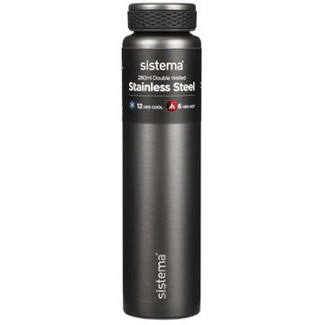 Sistema Termoflaska - Rostfritt Stål - 280 ml - Mörkgrå