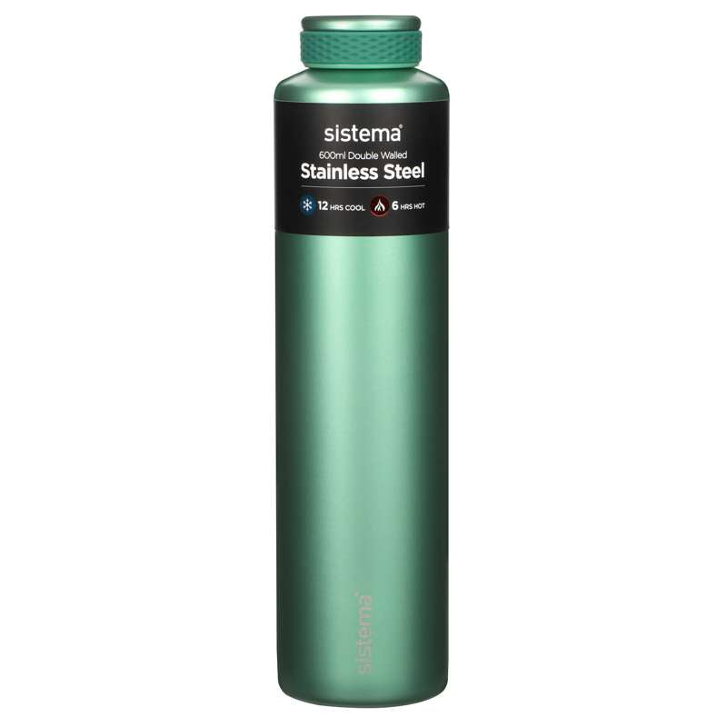 Sistema Termoflaska - Rostfritt Stål - 600 ml - Grön