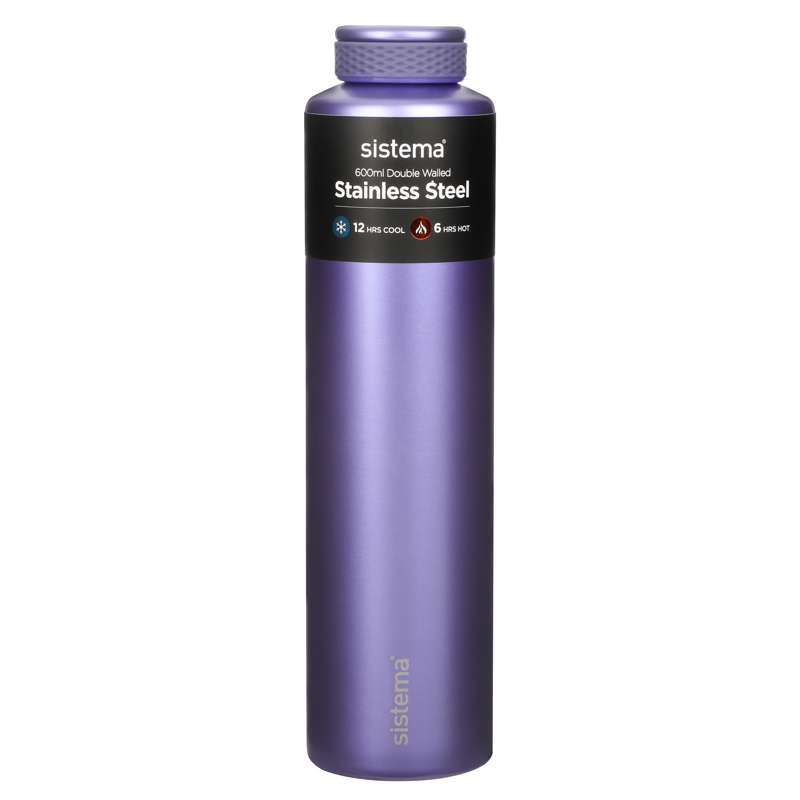 Sistema Termoflaska - Rostfritt Stål - 600 ml - Lila