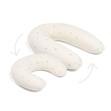 Doomoo 2-i-1 Amme-/Graviditetspude - Quilt Creme Blomst