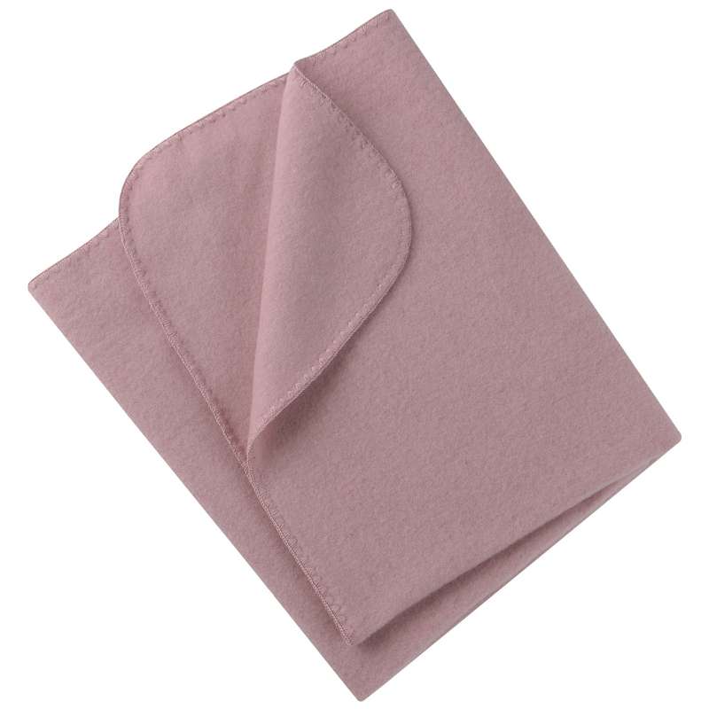 Engel Natur Babyfilt - Ullfleece - 80x100 - Rosewood Melange