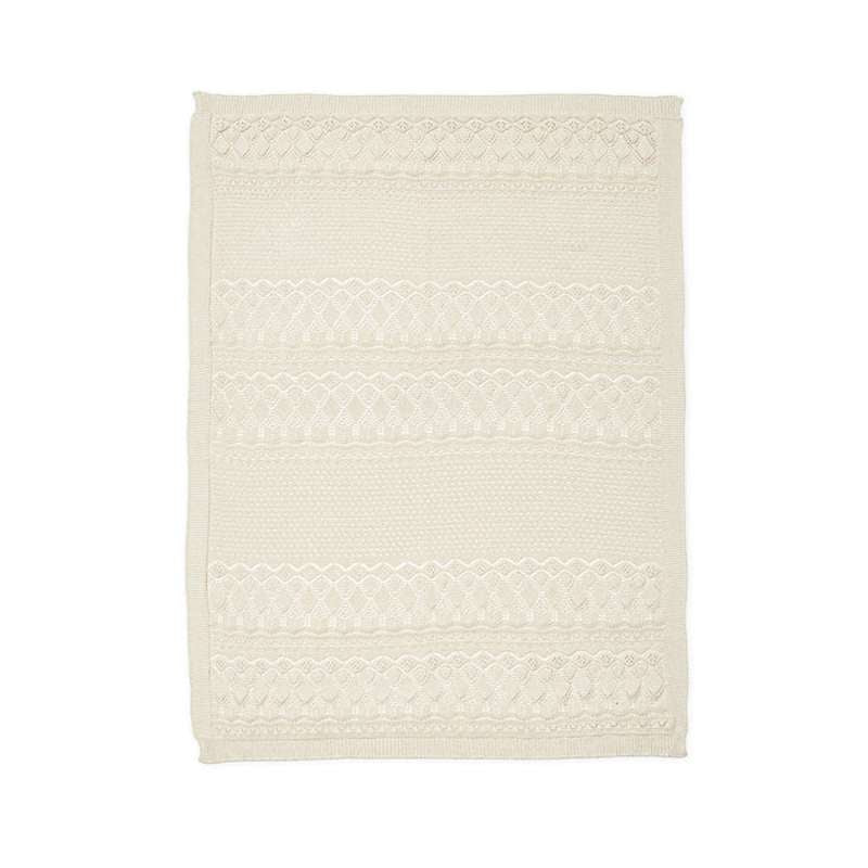 Cam Cam Copenhagen Pointelle Stickad tröja - Baby - GOTS - Off White 