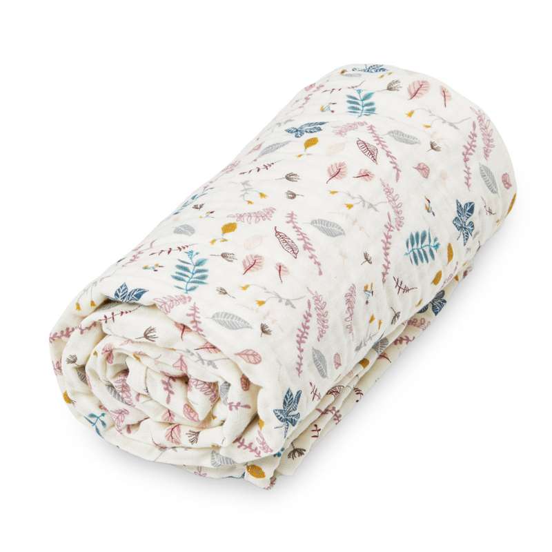 Cam Cam Copenhagen Muslin Babyfilt - GOTS - Pressed Leaves Rose