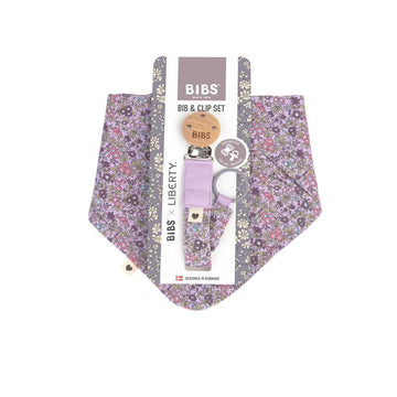 BIBS Tillbehör - Bandana Snyggt och Nappar - Liberty - Chamomile Lawn/Violet Sky 
