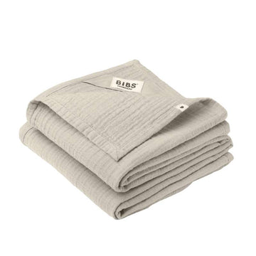 BIBS Sleep - Musselinklutar i 2-pack - 70x70 cm - Sand