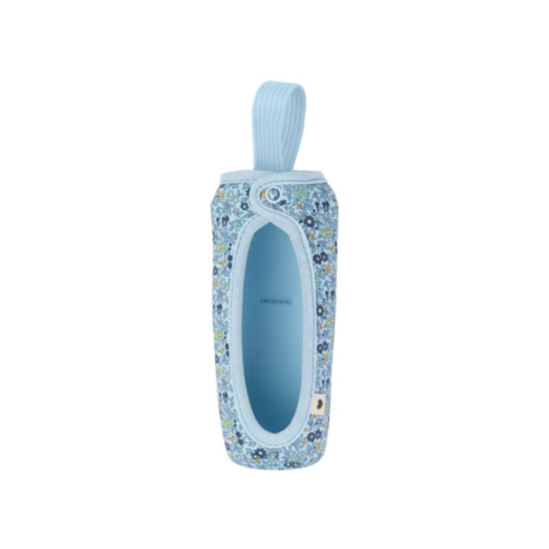 BIBS Flaska - Ärmskydd för Sutteflaska - Stor - 225 ml. - Kamomillgräsmatta/Babyblå 