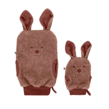 BIBS Bath Kangaroo Tvättlappar - 2-pack - Woodchuck