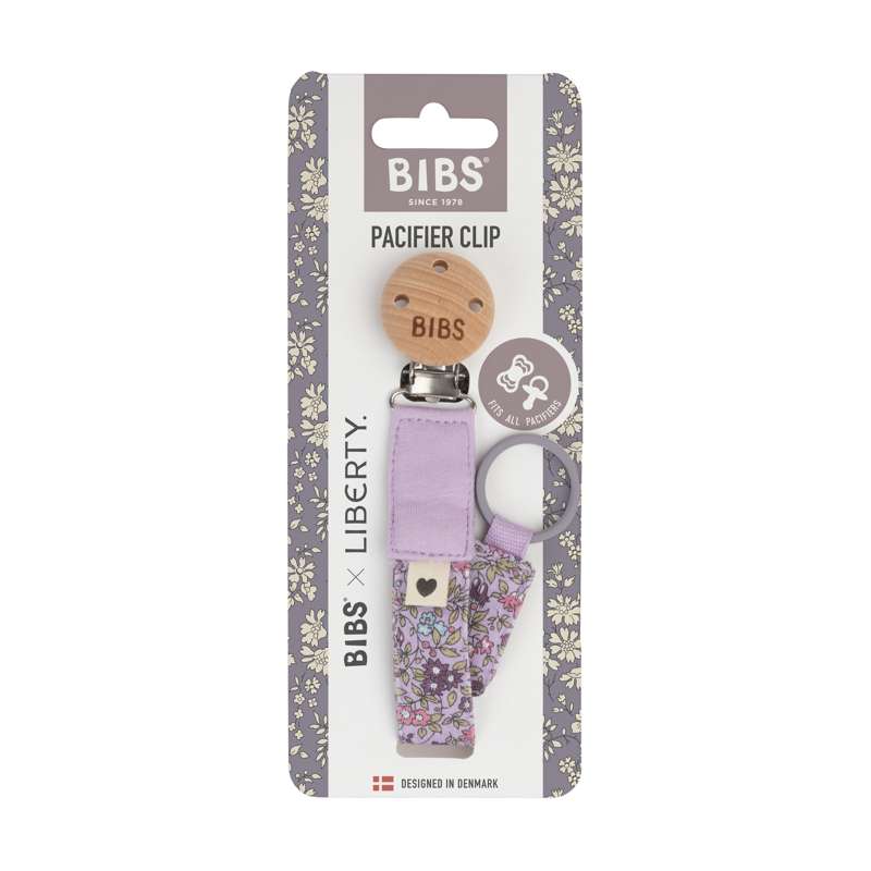 BIBS Tillbehör - Napphållare - Liberty - Kamomilläng/Violett Himmel 