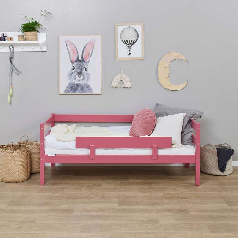 Hoppekids ECO Comfort - Sängkantsskydd till juniorsäng - Baroque Rose