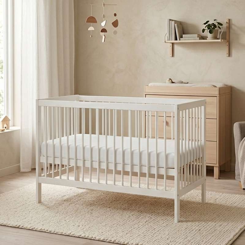 Hoppekids IDA-MARIE Bundle - Babysäng med Linnemadrass