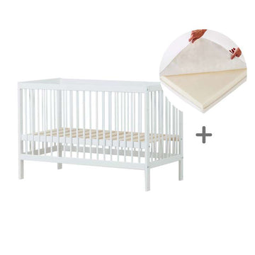 Hoppekids IDA-MARIE Bundle - Babysäng med Linnemadrass