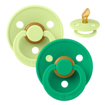 BIBS Anatomisk Colour Sut - 2-Pack - strl. 1 - naturgummi - Matcha/Cactus 