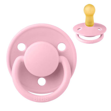 BIBS De Lux Sut - Str. 2 - Naturgummi - Baby Pink