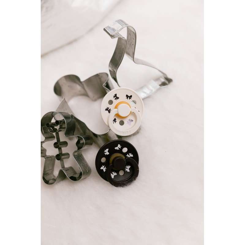 BIBS Rund Colour Sut - 2-Pak - Str. 2 - Naturgummi - Holiday Horse - Vanilla/Mocha