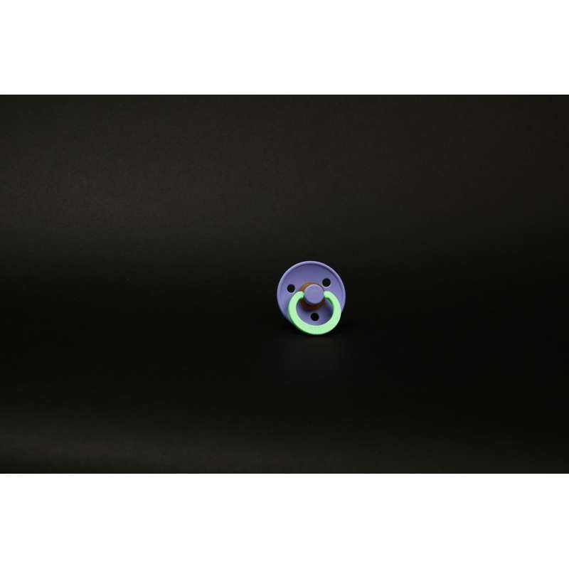 BIBS Rund Colour Sut - Str. 3 - Naturgummi - GLOW - Hush