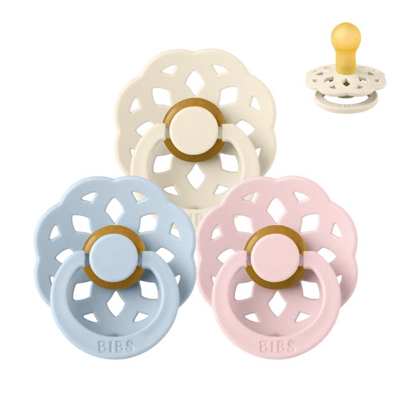 BIBS Rund Boheme Napp - Sampak - 3 st. - strl. 1 - The Babyshower Collection 