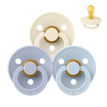Bibs Rund Colour Napp - Sampak - 3 st. - strl. 2 - Mjuk och Klar 