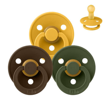 Bibs Rund Colour Napp - Sampak - 3 st. - strl. 2 - Höstglädje 