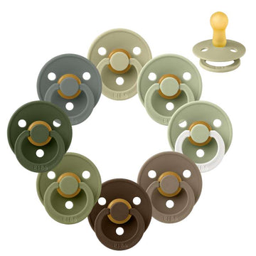 Bibs Rund Colour Napp - Sampack - 8 st. - strl. 2 - Skogbotten 