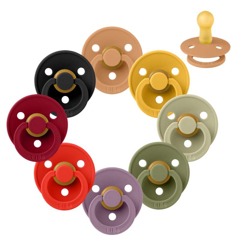 Bibs Rund Colour Napp - Sampak - 8 st. - strl. 2 - Glad Halloween 