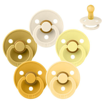 Bibs Rund Colour Napp - Sampak - 5 st. - strl. 2 - Låt solen skina in 