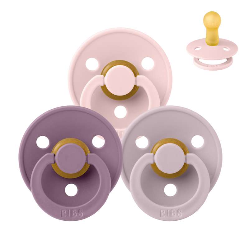 Bibs Rund Colour Napp - Sampak - 3 st. - strl. 2 - Underbara Syren 