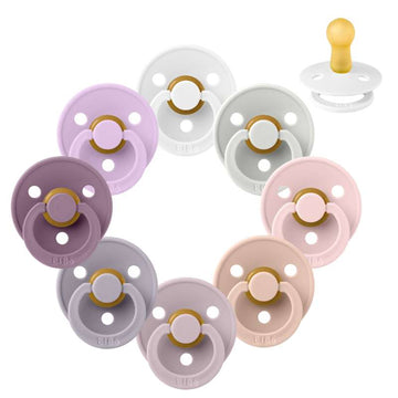 Bibs Rund Colour Napp - Sampak - 8 st. - strl. 2 - Underbara Syren 