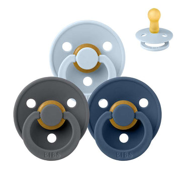 Bibs Rund Colour Napp - Sampack - 3 st. - strl. 2 - Ocean Storm 